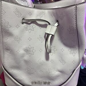 Michael Kors Gray Perforated Hobo Bag